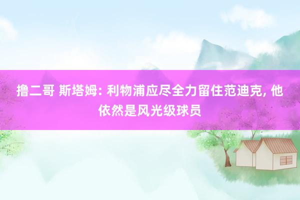 撸二哥 斯塔姆: 利物浦应尽全力留住范迪克， 他依然是风光级球员